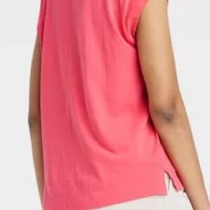 Women's Sleeveless Pink Top